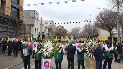  پیکر مطهر شهید مدافع وطن در زنجان تشییع شد