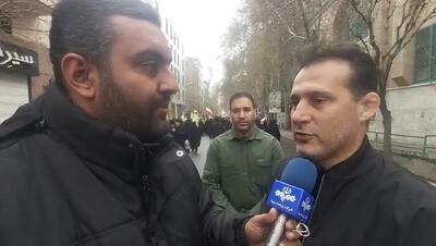  میراسماعیلی: در خیابان هستیم و از نظام جمهوری اسلامی دفاع می‌کنیم (ویدیو)