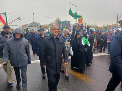  حضور رئیس دادگستری کل استان تهران در راهپیمایی روز قدس