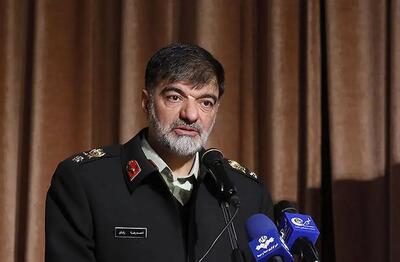  واکنش سردار رادان در راهپیمایی روز قدس بعد از حمله اخیر در تهران/ ویدئو