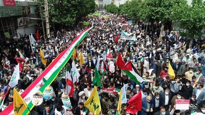  ویدئو | گزارش مجری «زمانه» از انفجار در مسیر راهپیمایی روز قدس تهران و ایستادگی ایرانیان در این مسیر