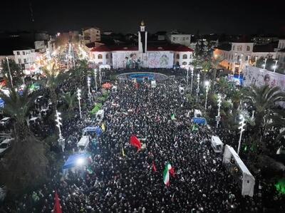  برگزاری مراسم سومین شب قدر در میدان شهرداری رشت با حضور هزاران نفر از خونخواهان رهبر شهید امت+فیلم