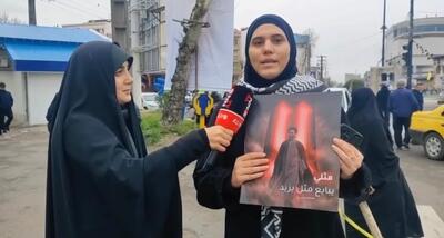  تجدید بیعت دختر دیار باران به زبان عربی با آرمان مقاومت/ چون یاران حسین (ع) فرزند رهبر شهید را تنها نمی‌گذاریم+فیلم