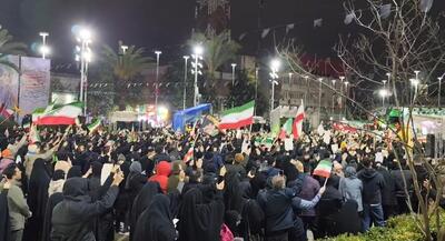  رشت حماسه‌ساز در سیزدهمین شب حضور مردم با شعار الله اکبر+فیلم