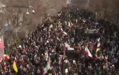  خروش حماسی مردم تبریز علیه آمریکا و اسرائیل کودک‌کش در روز قدس