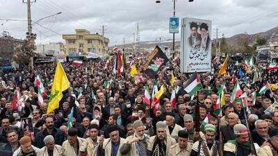  گزارش تصویری از حضور پرشور مردم یاسوج در راهپیمایی روز جهانی قدس
