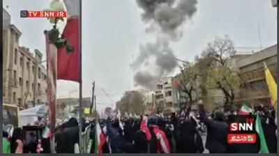  حمله به راهپیمایی روز قدس تهران و واکنش مردم+ فیلم