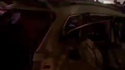  لحظه‌ای دیگر از اصابت موشک در اسرائیل