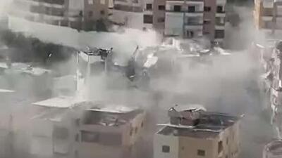  نیروی هوایی اسرائیل چند دقیقه پیش یک خانه مسکونی در حومه صیدا در جنوب لبنان را بمباران کرد