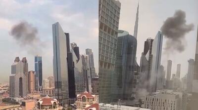 تصاویر حمله پهپادی به قلب مالی دبی