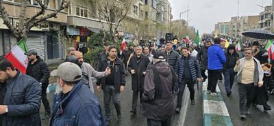 سرداررادان و رئیس انرژی‌اتمی در راهپیمایی روز قدس
