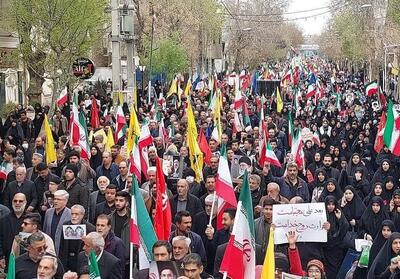  حماسه مردم ورامین در راهپیمایی روز قدس فیلم - تسنیم