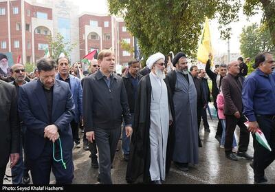  حضور حماسی مردم بوشهر در راهپیمایی روز قدس نماد حمایت از فلسطین - تسنیم