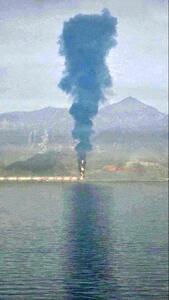  تصاویری از حمله ایران به یک نقطه مهم در امارات