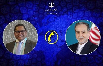  گفتگوی عراقچی و وزیر امور خارجه سریلانکا درباره ناوشکن دنا