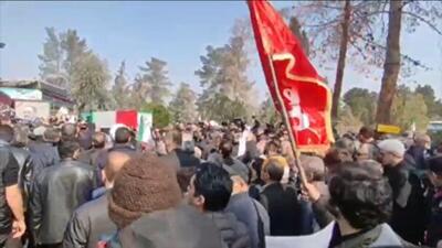  ببینید | عزیز وزارت دفاع ایران، در بهشت زهرا آرام گرفت