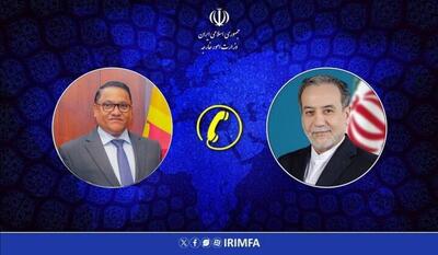 گفتگوی تلفنی وزرای امور خارجه جمهوری اسلامی ایران و سریلانکا