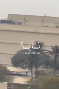  فیلم لحظه انهدام  محل استقرار آتش‌بار و رادار سامانه پدافندی سفارت آمریکا در بغداد