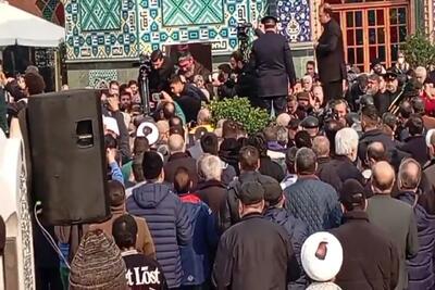  پیکر شهید علی شمخانی شهید بی سر در امامزاده صالح (ع) آرام گرفت + ویدئو