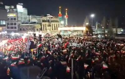  خروش مردم در میدان تجریش