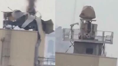  تصاویر انهدام رادار سفارت آمریکا در بغداد