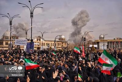  دشمن حمله موشکی کرد؛ همدانی‌ها صحنه را ترک نکردند
