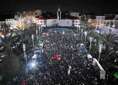  چهاردهمین شب قیام مردم رشت در خونخواهی امام شهیدان با نوای خیبرشکن «حیدر حیدر»+فیلم