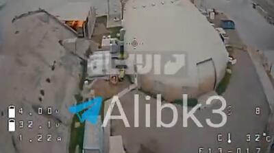  تصاویر دقت اصابت پهپادها به پایگاه آمریکا از زاویه دوربین پهپاد