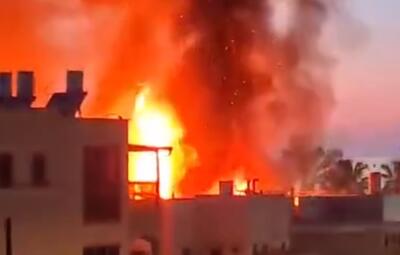  آتش سوزی گسترده در سرزمین‌های اشغالی در پی حملات حزب الله