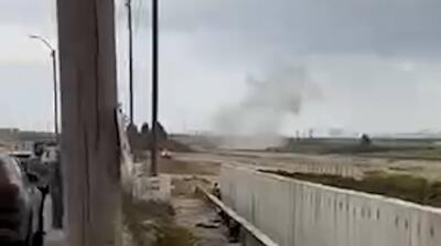  اصابت در نزدیکی فرودگاه بن گوریون