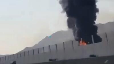  تصاویر انهدام انبار مرکزی مهمات پایگاه هوایی الظفره