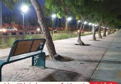 ارتقای مبلمان و بهبود سیمای شهری قشم - تسنیم
