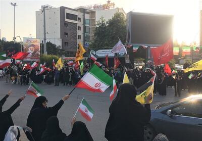  قیام ایرانی‌ها در محکومیت جنایات آمریکا، اسرائیل و عناصر بیگانه فیلم - تسنیم