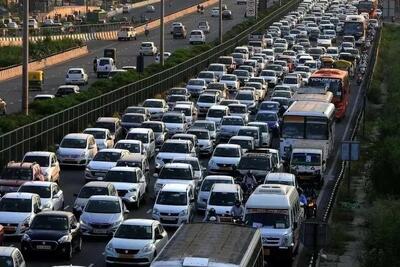  ترافیک سنگین در جاده‌های مازندران