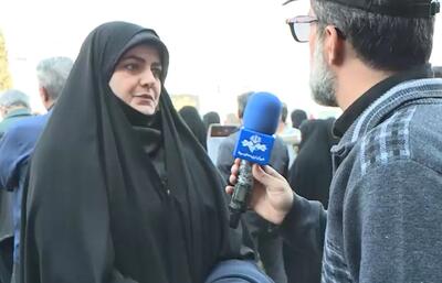  دختر رئیس جمهور در مراسم تشییع شهدا: همین شجاعت مردم دلیل اصلی این پیروزی‌هاست