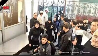  تصاویری از بازگشت تیم ملی بانوان به ایران