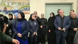  استقبال از تیم ملی فوتبال بانوان در مرز بازرگان +عکس
