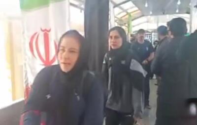  کاروان تیم ملی فوتبال بانوان ایران به کشور وارد شد