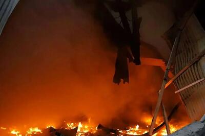  آخرین خبر از آتش‌سوزی امروز در یک پارکینگ طبقاتی