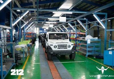  خودروی 212 خودروسازی ایلیا روی خط تولید