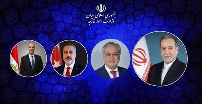 گفتگوی تلفنی عراقچی با وزرای امور خارجه ترکیه، مصر و پاکستان
