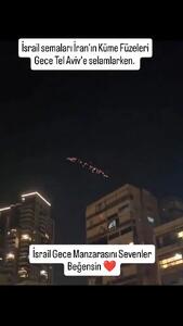  تصاویری از غرش موشک‌های ایرانی بر آسمان سرزمین‌های اشغالی + فیلم