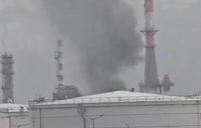  تصویری ویژه از آتش‌سوزی پالایشگاه حیفا پس از اصابت موفق موشک‌های ایرانی