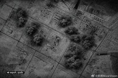  تصویر ماهواره‌ای از حملۀ موشکی ایران به بزرگترین پالایشگاه قطر