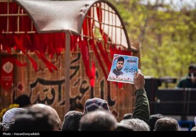  تشییع پیکر مطهر شهید محمدحسین رضایی در کاشان تصاویر - تسنیم