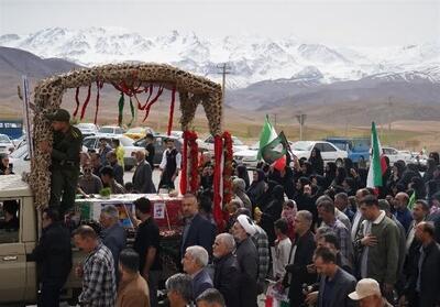  پیکر شهید ناو دنا در پای کوه پرصلابت دنا آرام گرفت   فیلم‌ و تصاویر - تسنیم