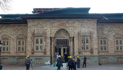  خسارت به کاخ سعدآباد در پی حملات هوایی (عکس)