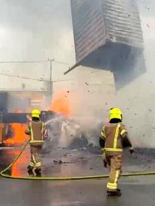  بندر حیفا همچنان در آتش می‌سوزد