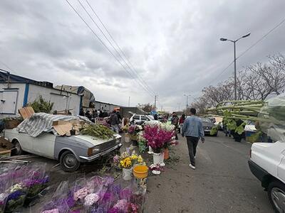  حال و هوای بازار گل تهران در آستانه سال تحویل