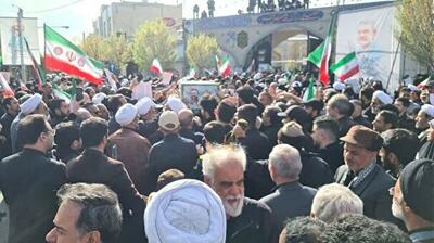  تشییع پیکر شهید علی لاریجانی در قم